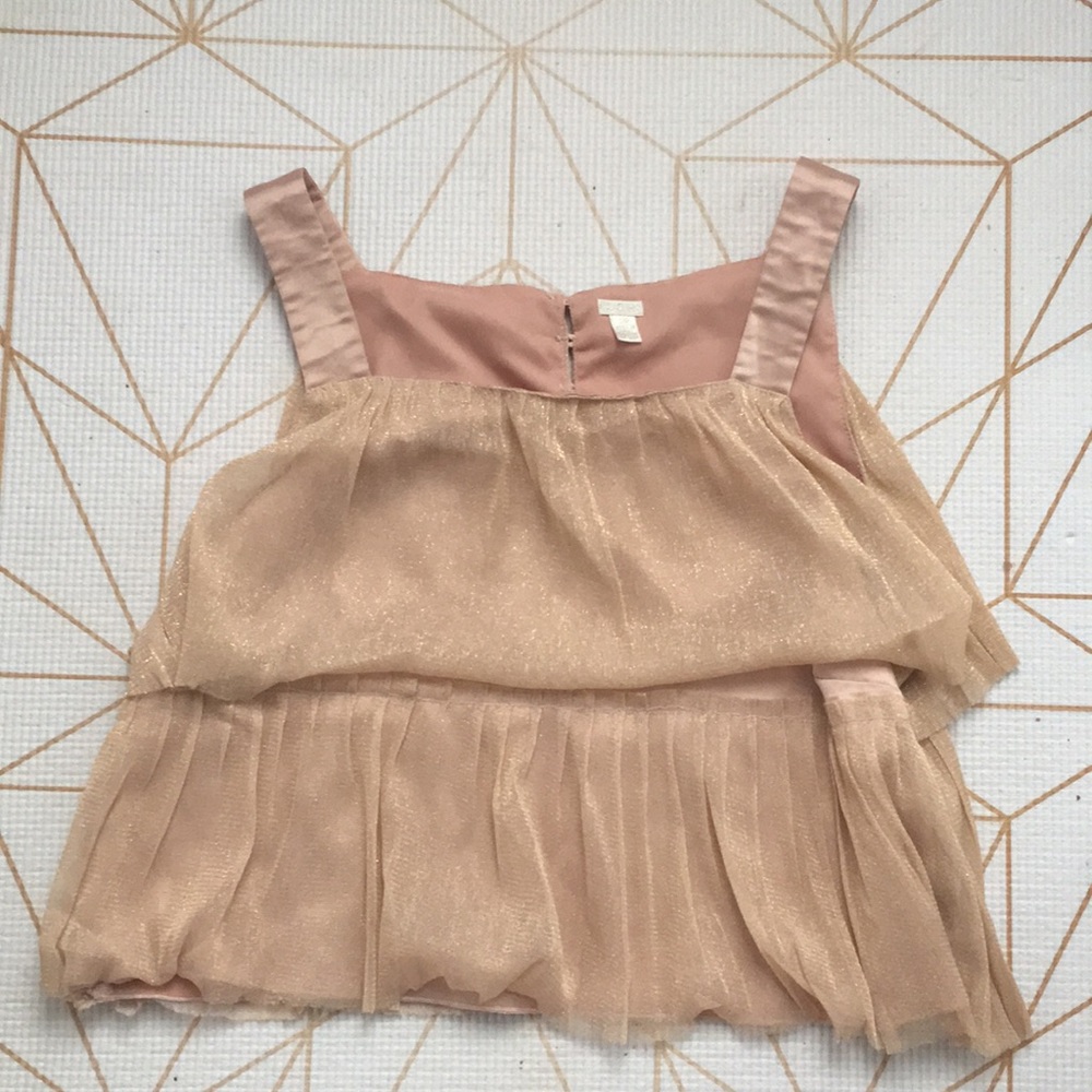 Glitter tulle top
